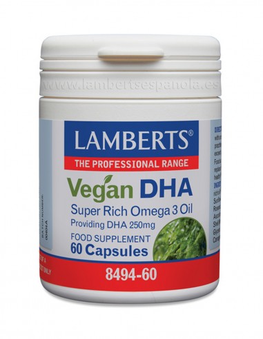 DHA Vegano 250 mg de fuente vegetal